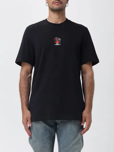 Msgm Graphic T-shirt In Black