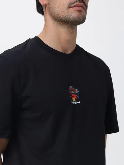 Msgm Graphic T-shirt In Black
