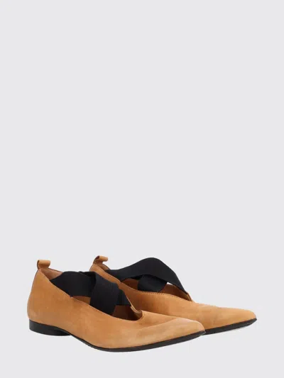 Uma Wang Flat Shoes Woman In Brown