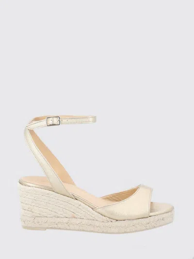 Castaã±er Brook Wedge Espadrilles In Neutral