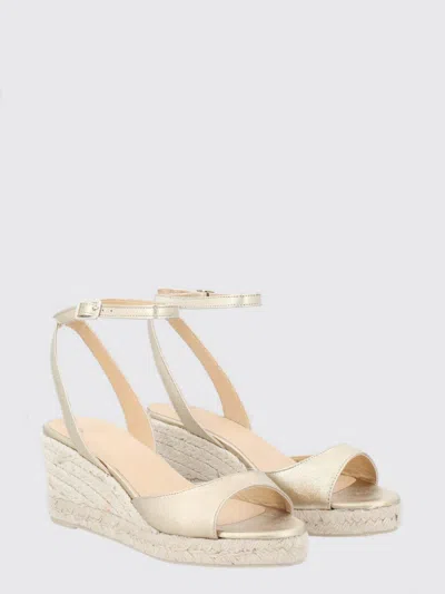 Castaã±er Brook Wedge Espadrilles In Neutral