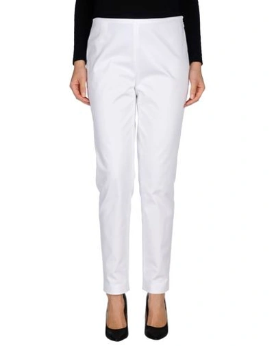 Shop Jil Sander Casual Pants In White