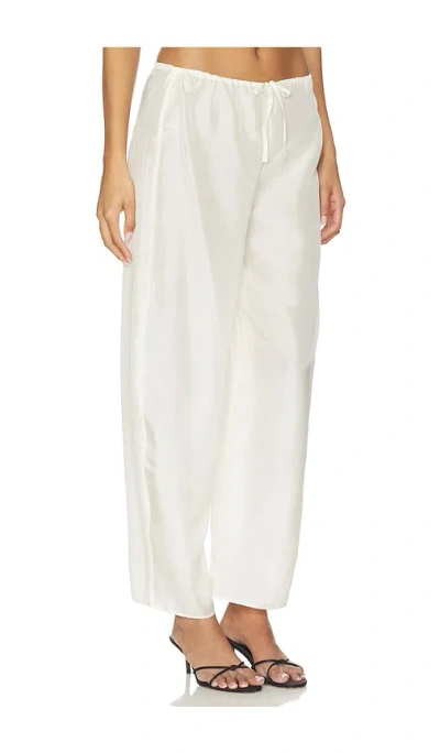 Eaves Fleur Pant In White