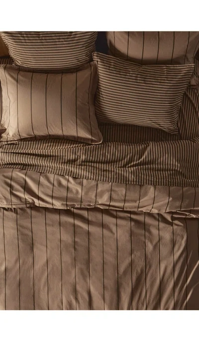 Parachute Pillow Percale Sham Set In Brown