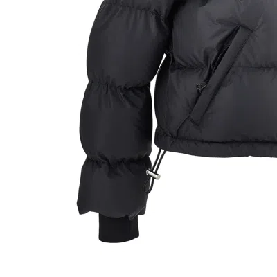 Courrèges Short Down Jacket In Black