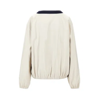 Miu Miu Technical Pongé Sweatshirt In Multi