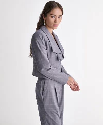 Bcbg Suits Ruffle Front Blazer Suit In Blue