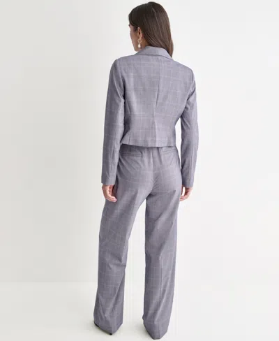 Bcbg Suits Ruffle Front Blazer Suit In Blue