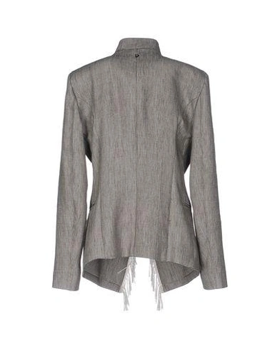 Shop Dondup Suit Jackets In Grey