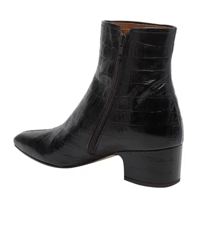 Chie Mihara Cumiya Croc-effect Ankle Boots In Black