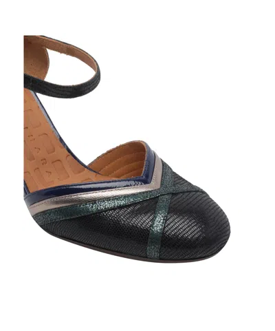 Chie Mihara Mirka Lizard-effect Pumps In Black