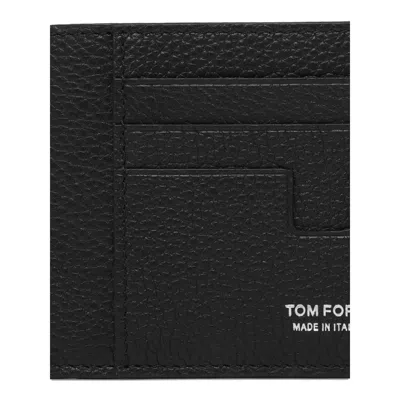 Tom Ford Rectangular Card Holder In Black