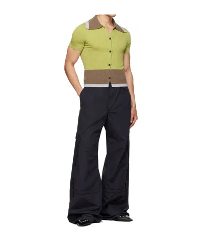 Egonlab Black Utility Pocket Light Cargo Pants In Black