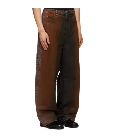 Egonlab Oversized Jeans In Brown