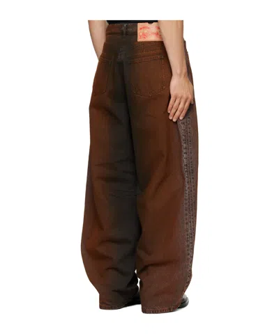 Egonlab Oversized Jeans In Brown