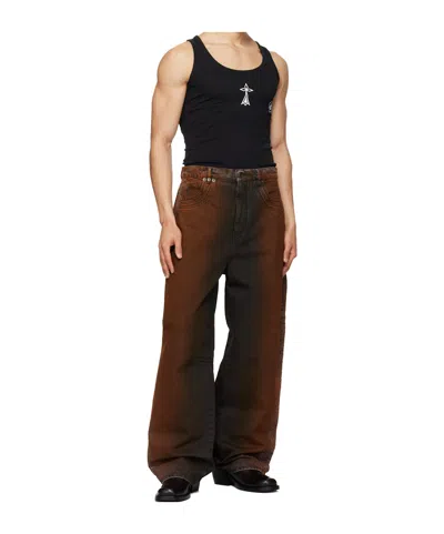 Egonlab Oversized Jeans In Brown