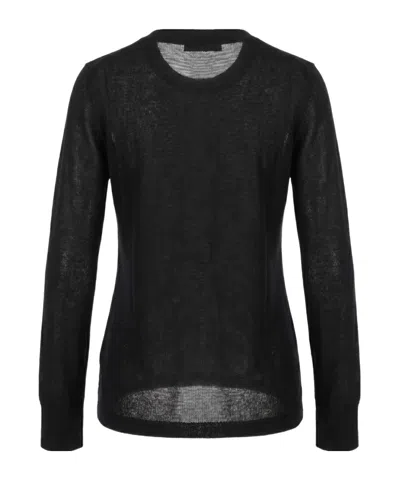 Malo Long-sleeved Pullover In Black