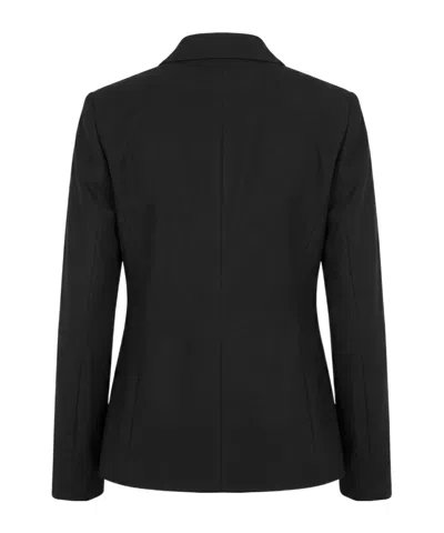 Pinko Double-breasted Blazer In Black