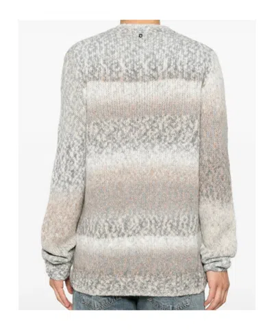 Dondup Gradient-effect Chunky-knit Sweater In Multi