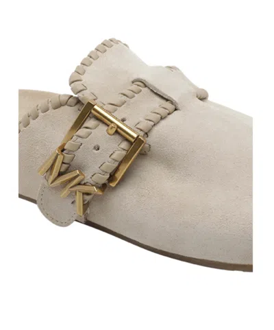 Michael Michael Kors Greer Buckle-detail Mules In White