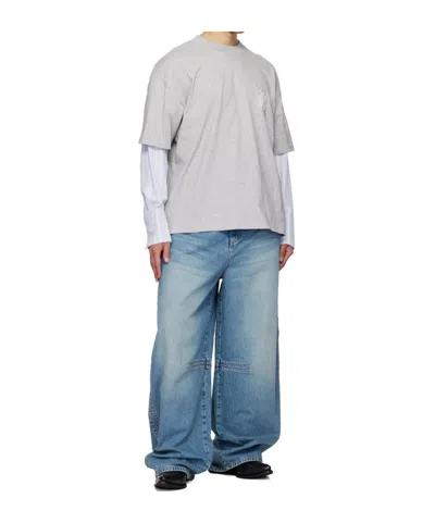 Egonlab Overscaled Belt Loop Jeans In Blue