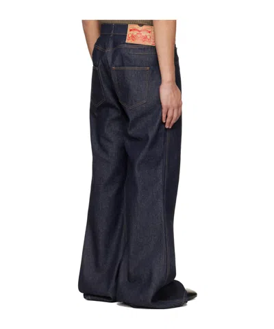 Egonlab Overscaled Belt Loop Jeans In Blue