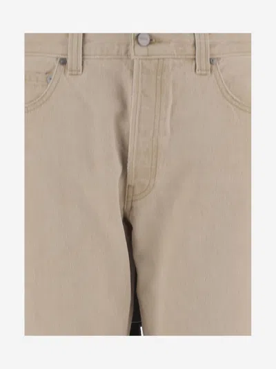 Khaite Belt-loop Jeans In Neutral