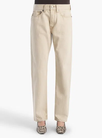 Khaite Belt-loop Jeans In Neutral