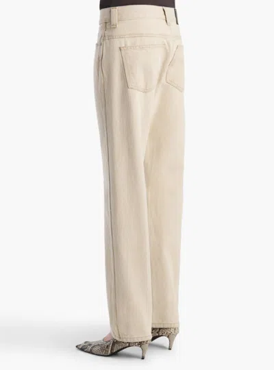 Khaite Belt-loop Jeans In Neutral