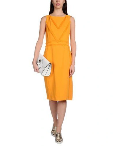 Shop Altuzarra Knee-length Dress In Orange