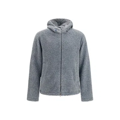 Herno Gray Polyester Full-length Jacket In Gray