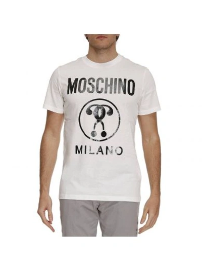Shop Moschino T-shirt T-shirt Men  In White