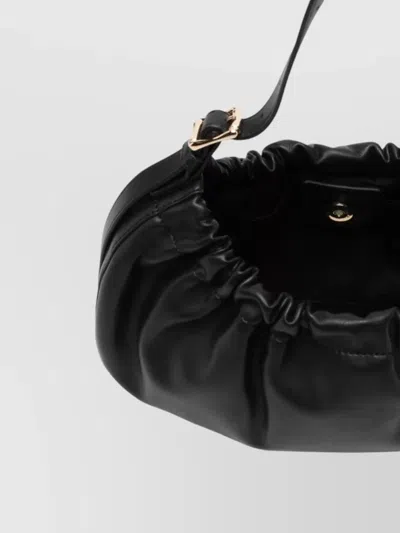 A.p.c. Ninon Shoulder Bag Adjustable Strap Handle In Black