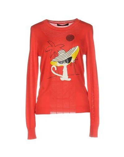 Shop Karl Lagerfeld Sweater In Red