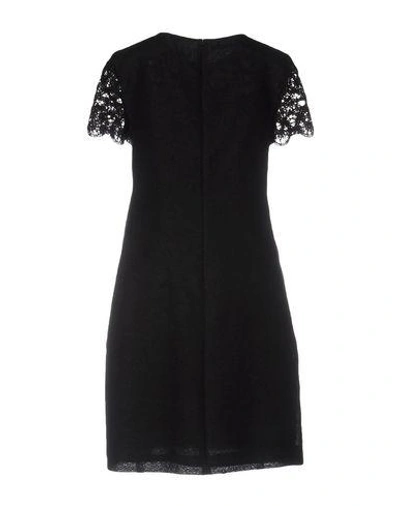 Shop Alberta Ferretti Short Dress In Black