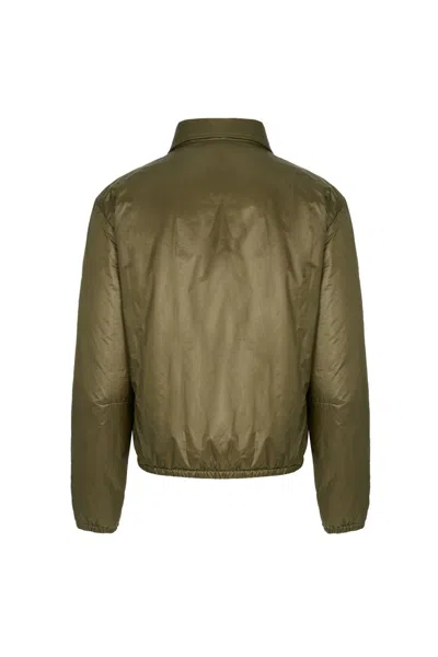 Moncler Lanset Shell Down Jacket In Green