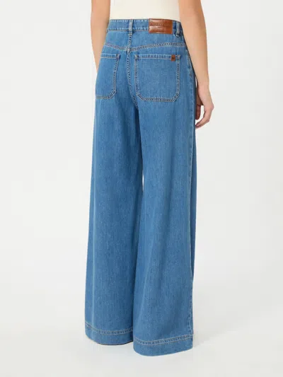 Weekend Max Mara Belt Loop Jeans In Blue