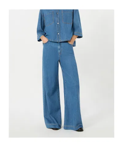 Weekend Max Mara Belt Loop Jeans In Blue