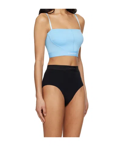 Tom Ford Spaghetti Strap Top In Blue