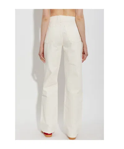 Re/done Belt Loop Jeans In White