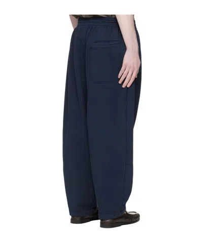 Hed Mayner Navy Drawstring Sweatpants In Blue