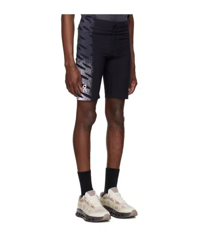On Zero Half Tights Running Drawstring Shorts In Black