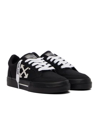 Off-white Vulcanized Low Sneakers In Black
