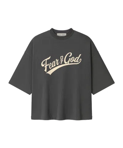 Essentials Merch Tee Logo-print T-shirt In Gray