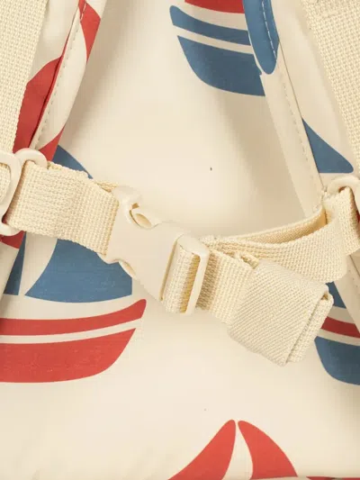 Konges Sløjd Boat-patterned Backpack In White