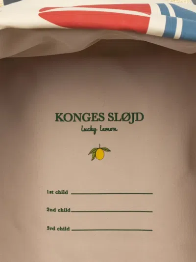 Konges Sløjd Boat-patterned Backpack In White