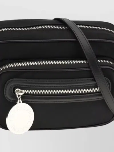 Stella Mccartney Polyamide Backpack Adjustable Shoulder Strap In Black