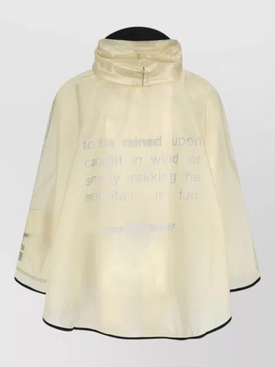 And Wander Hooded Water Resistant Lightweight Coat Design In Neutral