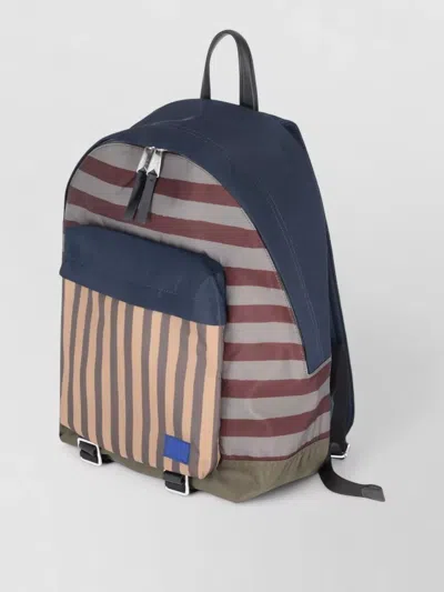 Paul Smith Men Backpack Bag Adjustable Straps In Blue
