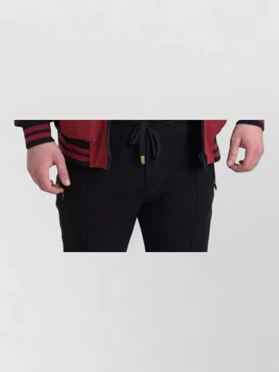 Dolce & Gabbana Leopard Pattern Polyester Bomber Full Zip In Black